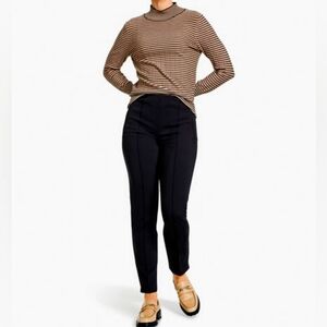 Free People Black Stretch Line Detail Pants Women's Size 10